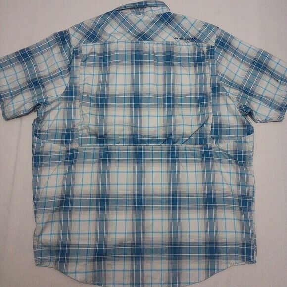 Under Armour Men's Large Shirt Heatgear Button Up Vented Short Sleeve Plaid - Picture 8 of 8